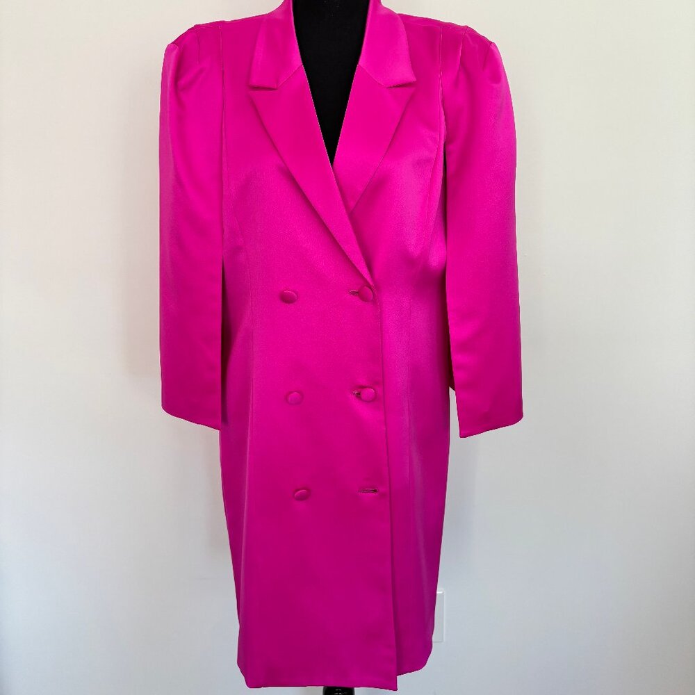 Adelyn Rae Bright Pink Cape Dress